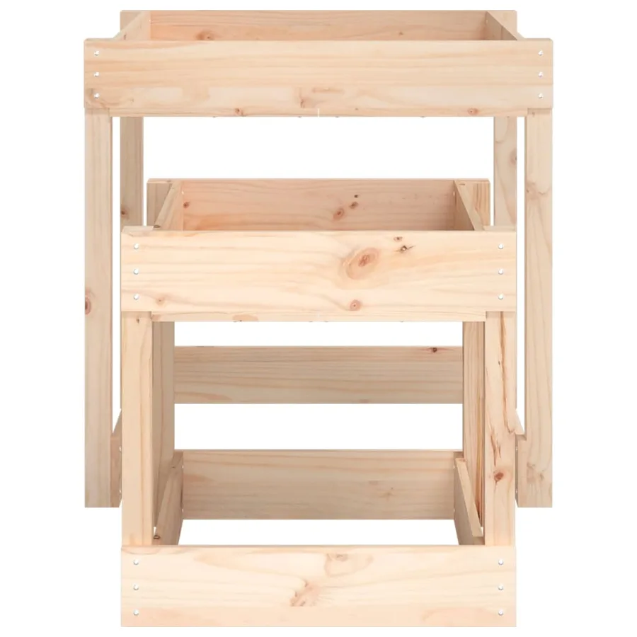 Tables à sable 2 pcs bois de pin massif - 5