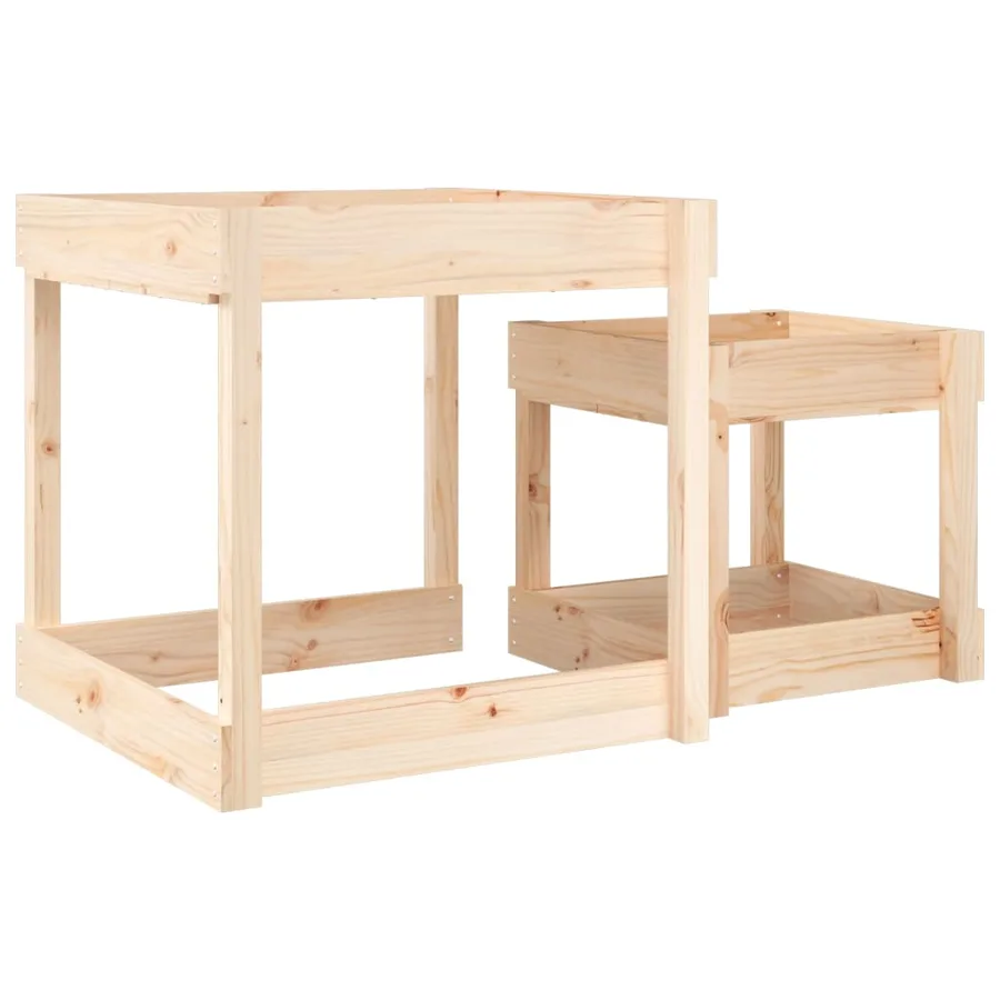 Tables à sable 2 pcs bois de pin massif - 6