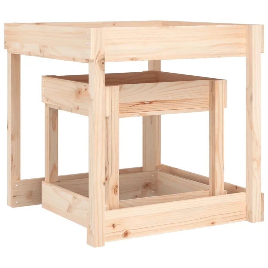 Tables à sable 2 pcs bois de pin massif - 7