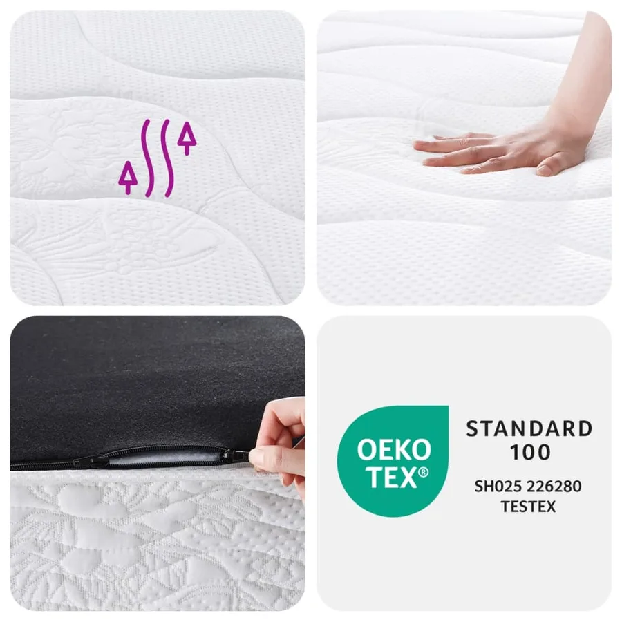 Matelas à ressorts bonnell moyen 80x200 cm - 8
