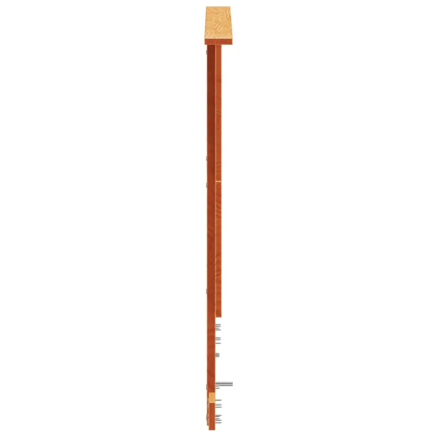 Tête de lit cire marron 120 cm bois massif de pin - 5