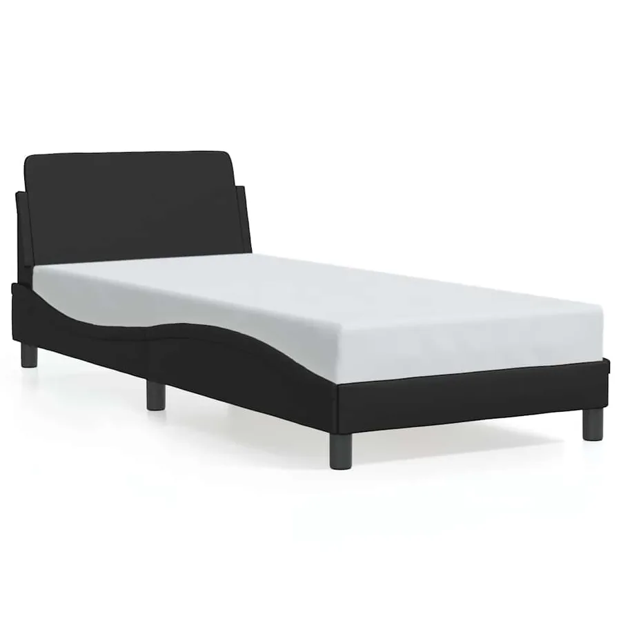 Cadre de lit Dover noir 90x200 cm similicuir - 2