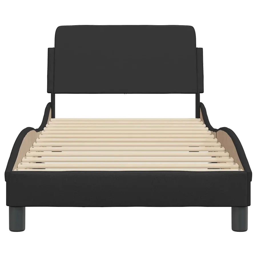 Cadre de lit Dover noir 90x200 cm similicuir - 4