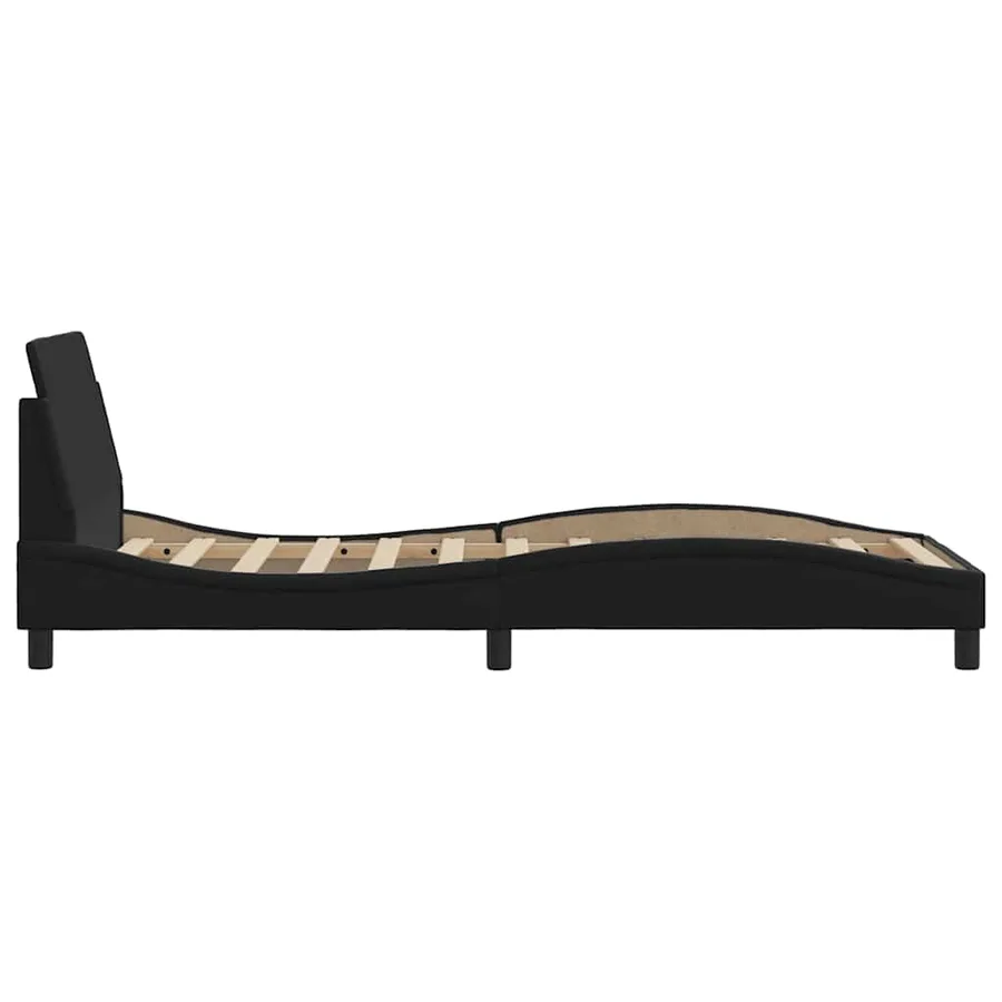 Cadre de lit Dover noir 90x200 cm similicuir - 5