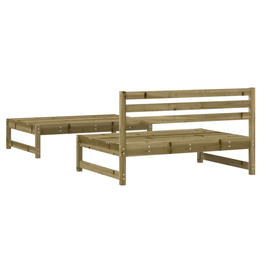 Salon de jardin 2 pcs bois de pin imprégné - 5