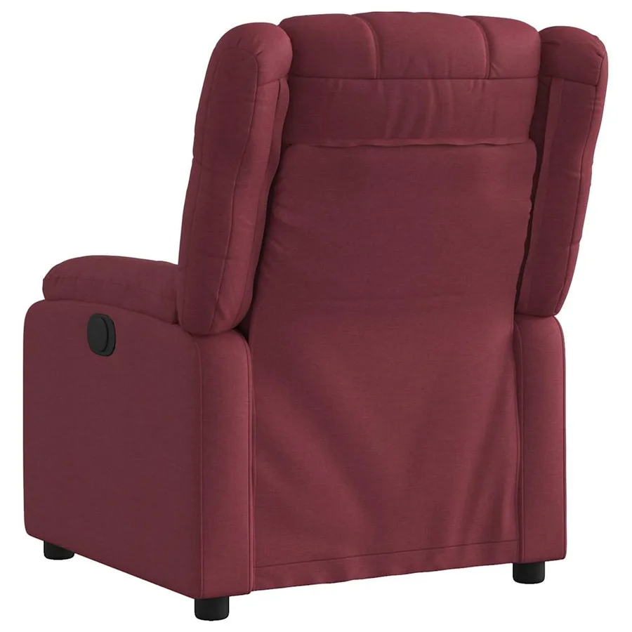 Fauteuil inclinable Rouge bordeaux Tissu - 3