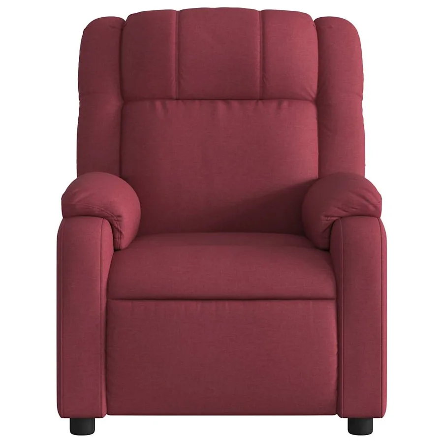 Fauteuil inclinable Rouge bordeaux Tissu - 6