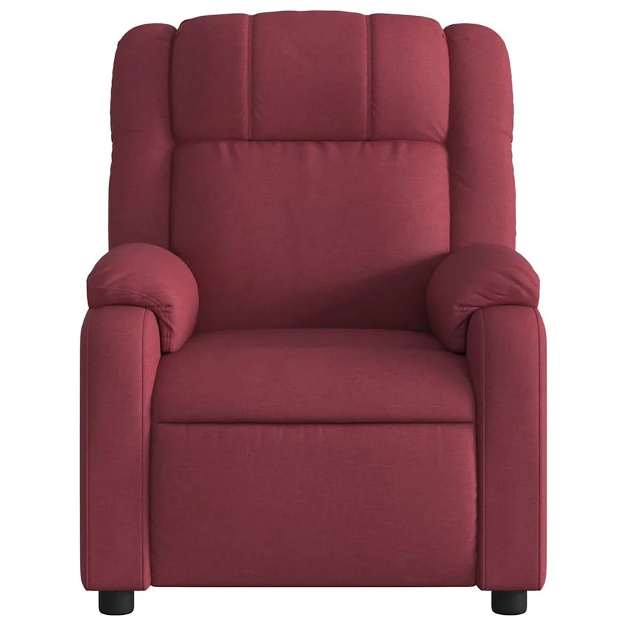 Fauteuil de massage inclinable Rouge bordeaux Tissu - 7