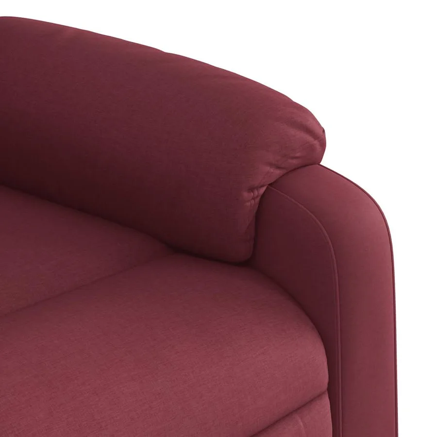 Fauteuil de massage inclinable Rouge bordeaux Tissu - 9
