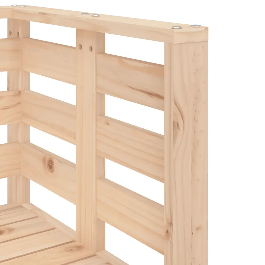 Salon de jardin 3 pcs bois massif de pin - 7