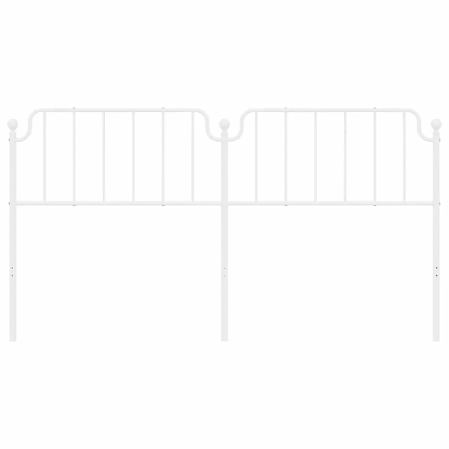 Tête de lit de remplacement métal blanc 180 cm - 4