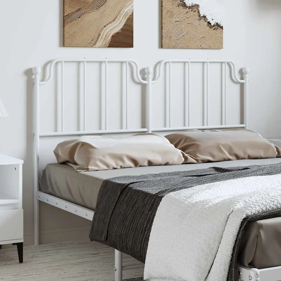 Tête de lit de remplacement métal blanc 150 cm
