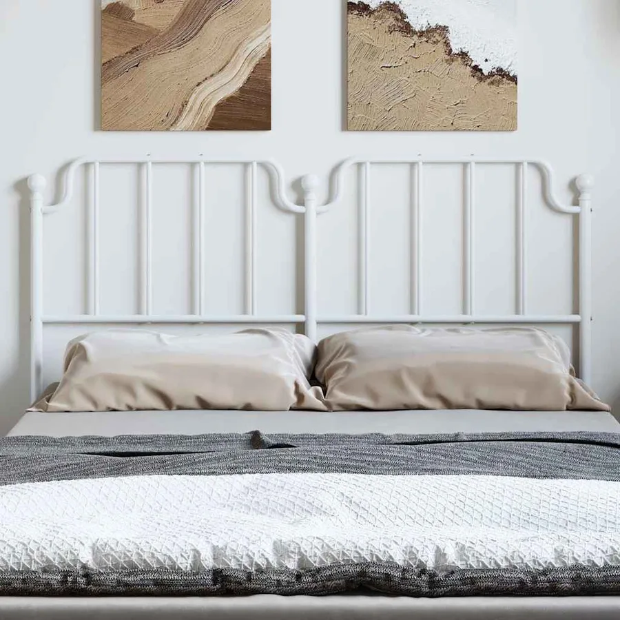 Tête de lit de remplacement métal blanc 150 cm - 3