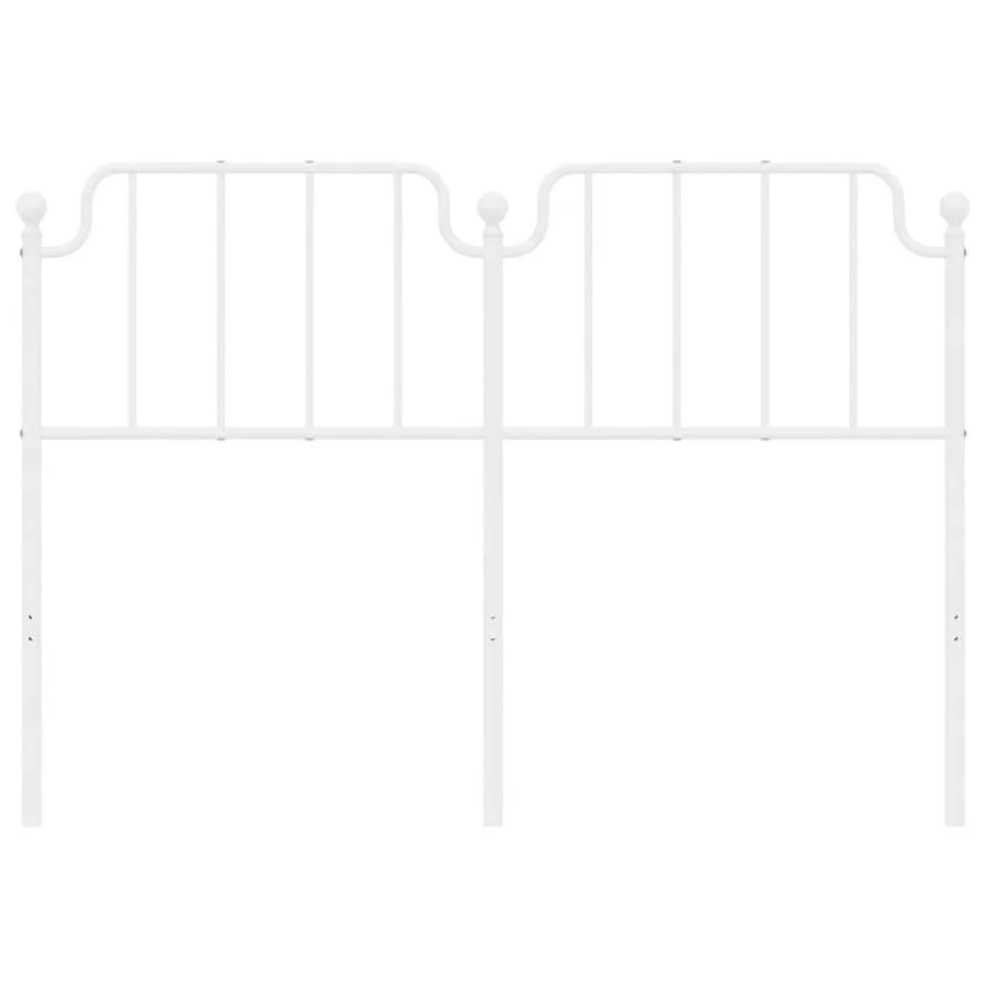 Tête de lit de remplacement métal blanc 150 cm - 4