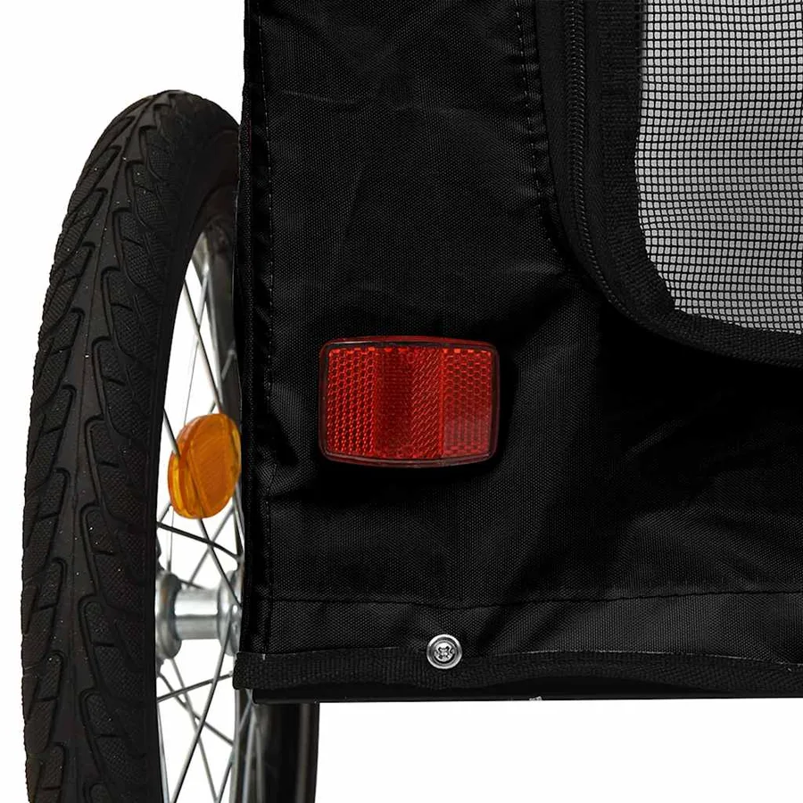Remorque de vélo pour animaux de compagnie noir - 11