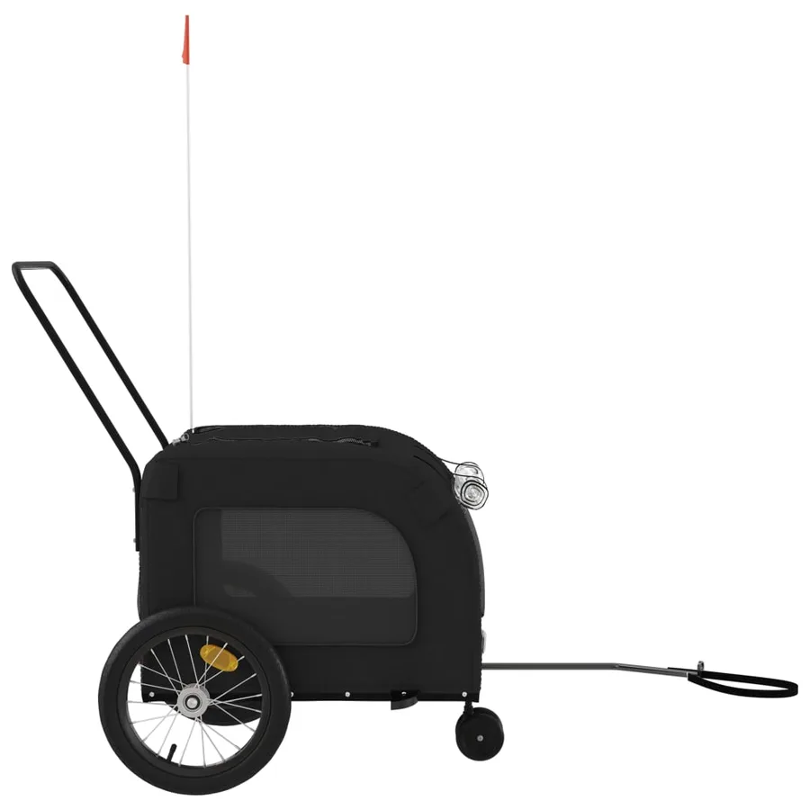 Remorque de vélo pour animaux de compagnie noir - 6