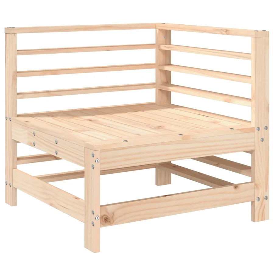 Salon de jardin 3 pcs bois massif de pin - 4