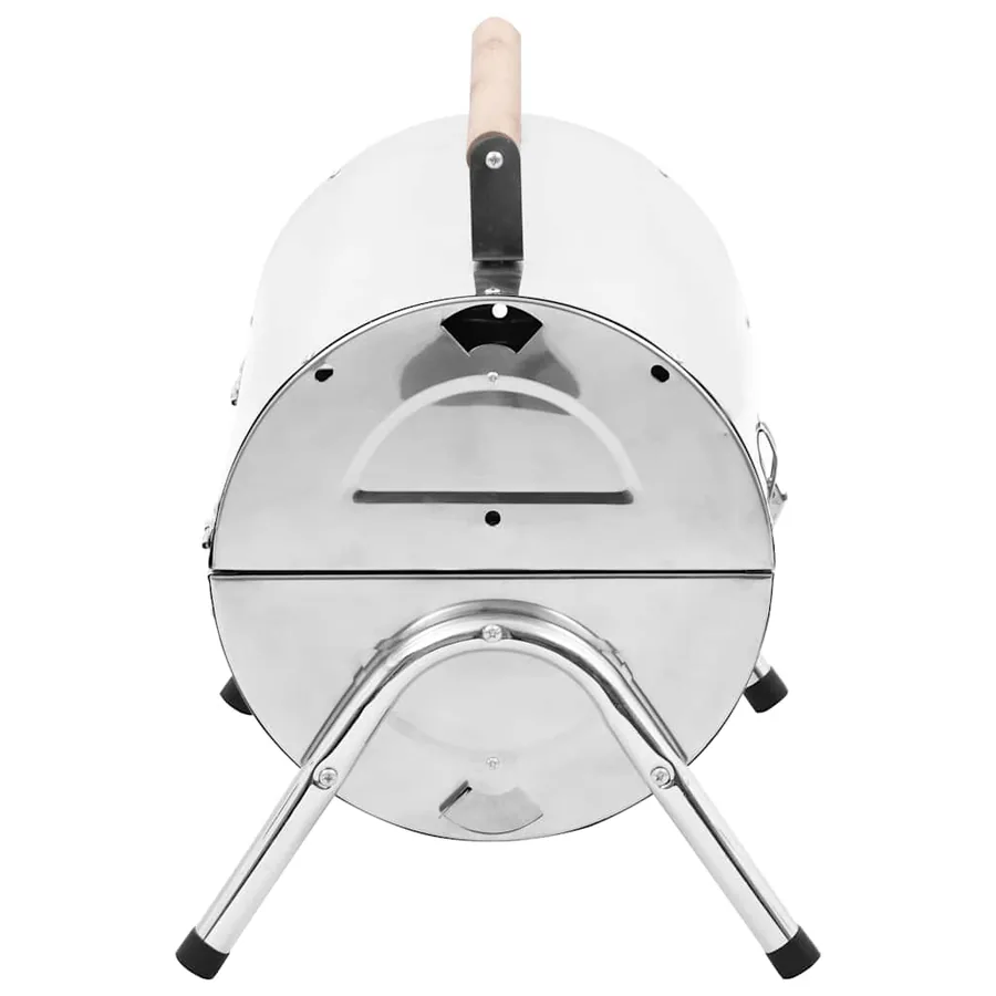 Barbecue au charbon portable Acier inoxydable Grilles doubles - 5