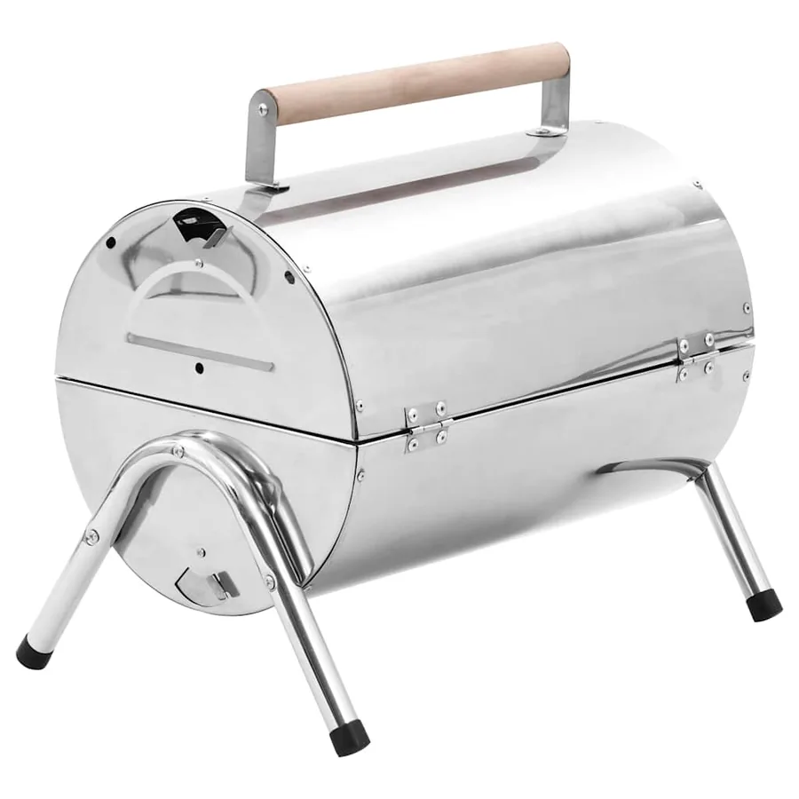 Barbecue au charbon portable Acier inoxydable Grilles doubles - 6