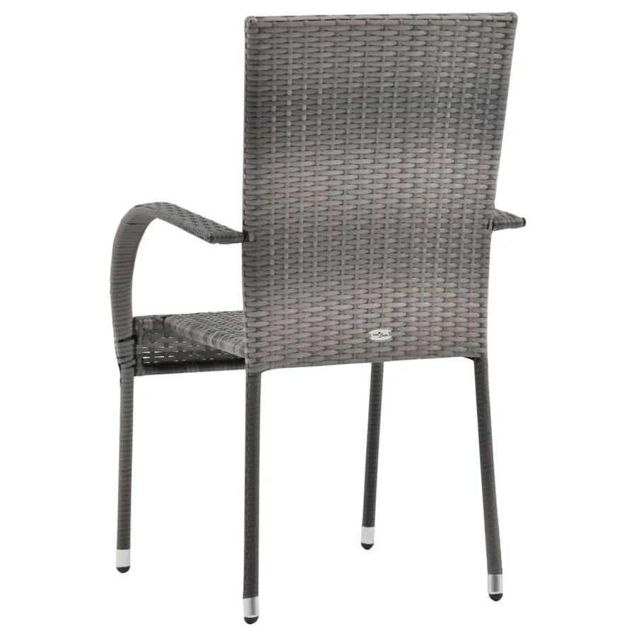Ensemble à manger de jardin 7 pcs Gris - 13