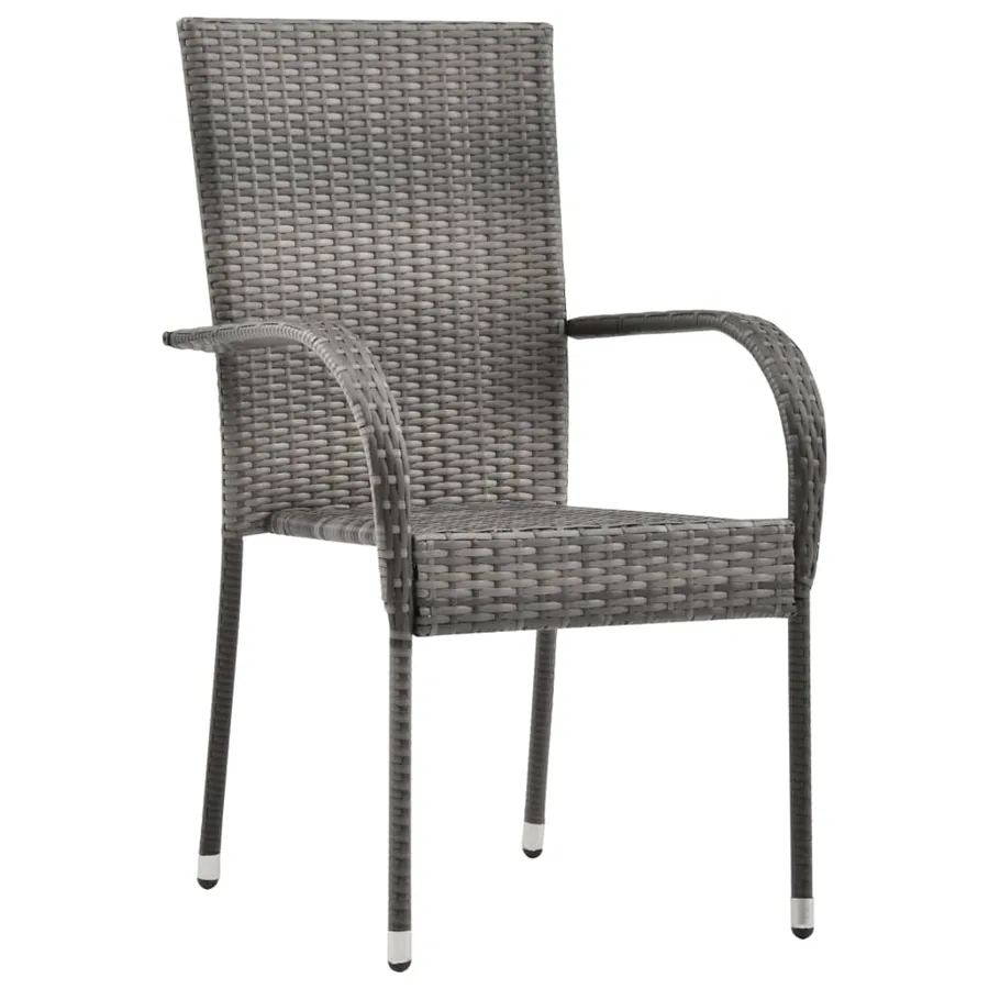 Ensemble à manger de jardin 7 pcs Gris - 6