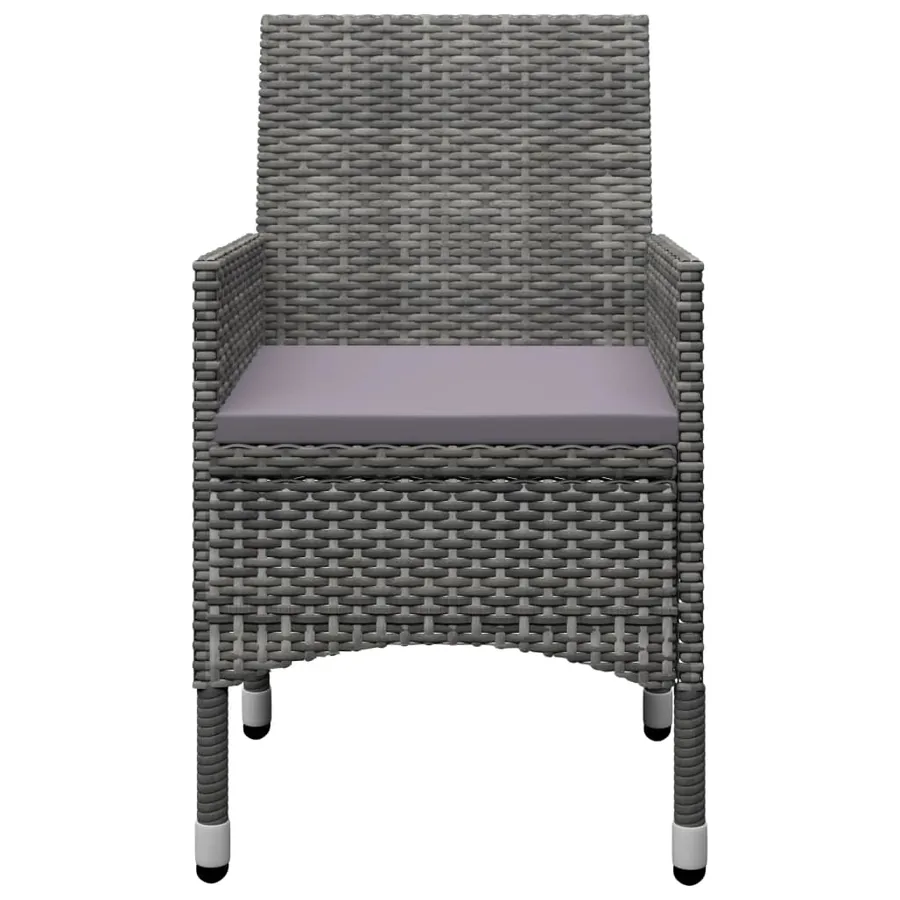 Ensemble à manger de jardin 7 pcs Gris - 11