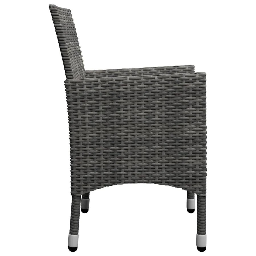 Ensemble à manger de jardin 7 pcs Gris - 12