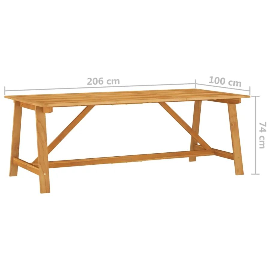 Ensemble à manger de jardin 7 pcs Gris - 14