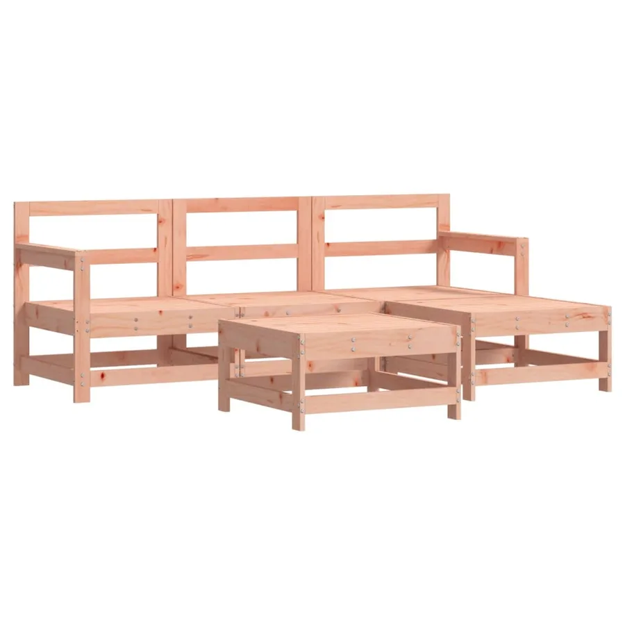 Salon de jardin 5 pcs bois massif douglas - 2