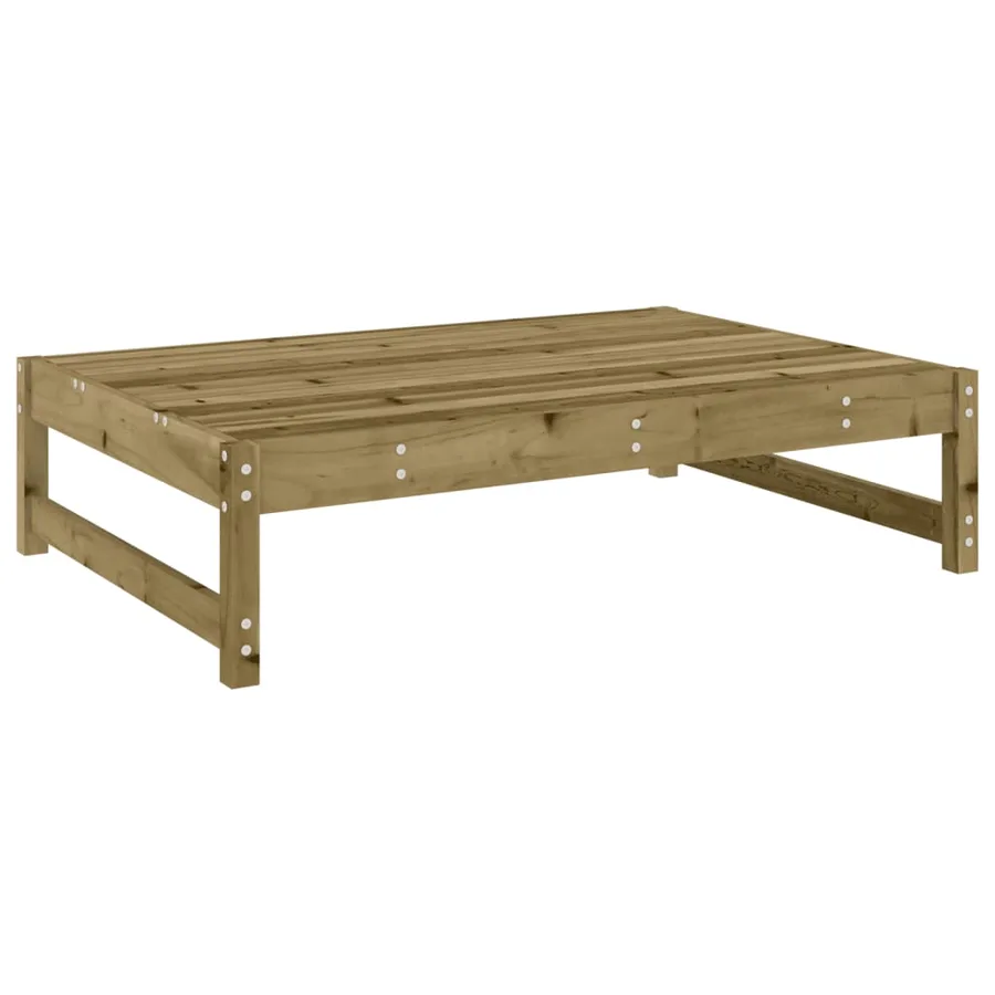 Repose-pied de jardin 120x80 cm bois de pin imprégné - 2