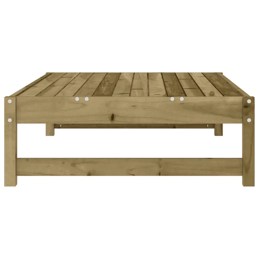 Repose-pied de jardin 120x80 cm bois de pin imprégné - 5
