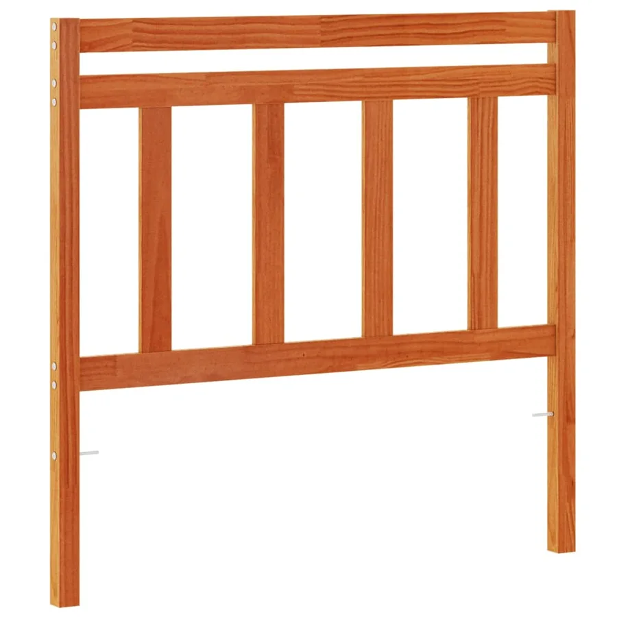Tête de lit cire marron 100 cm bois massif de pin - 2