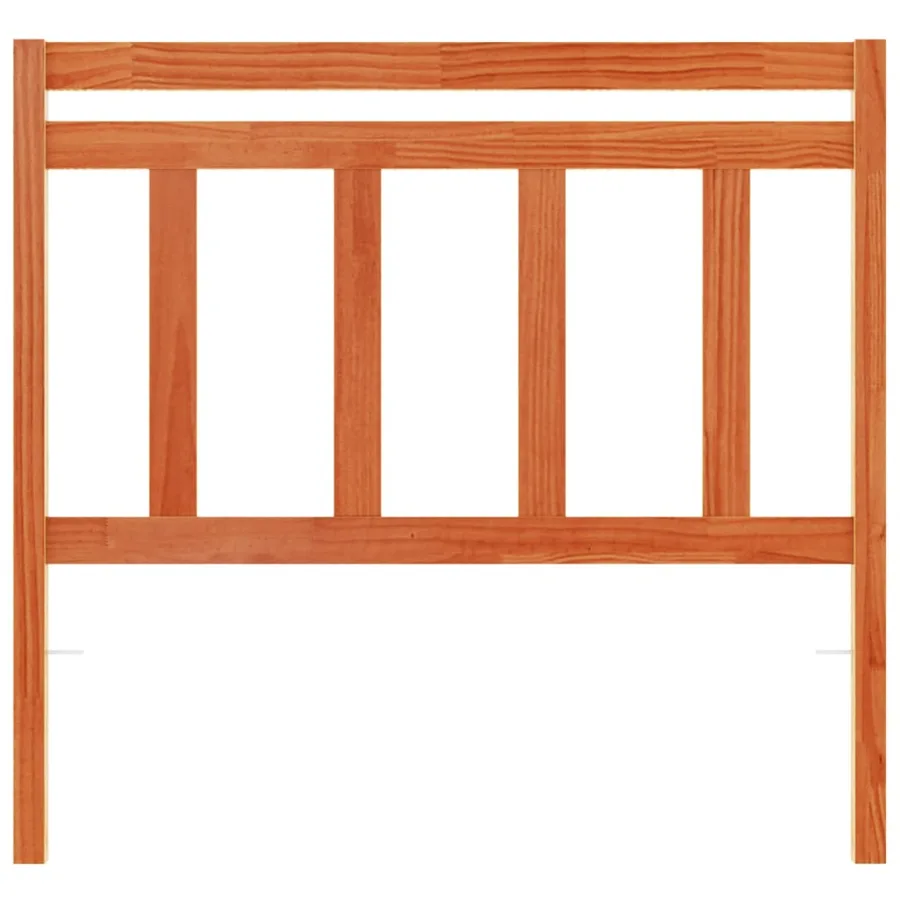 Tête de lit cire marron 100 cm bois massif de pin - 4