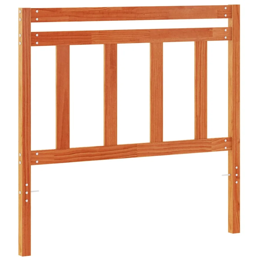 Tête de lit cire marron 100 cm bois massif de pin - 5