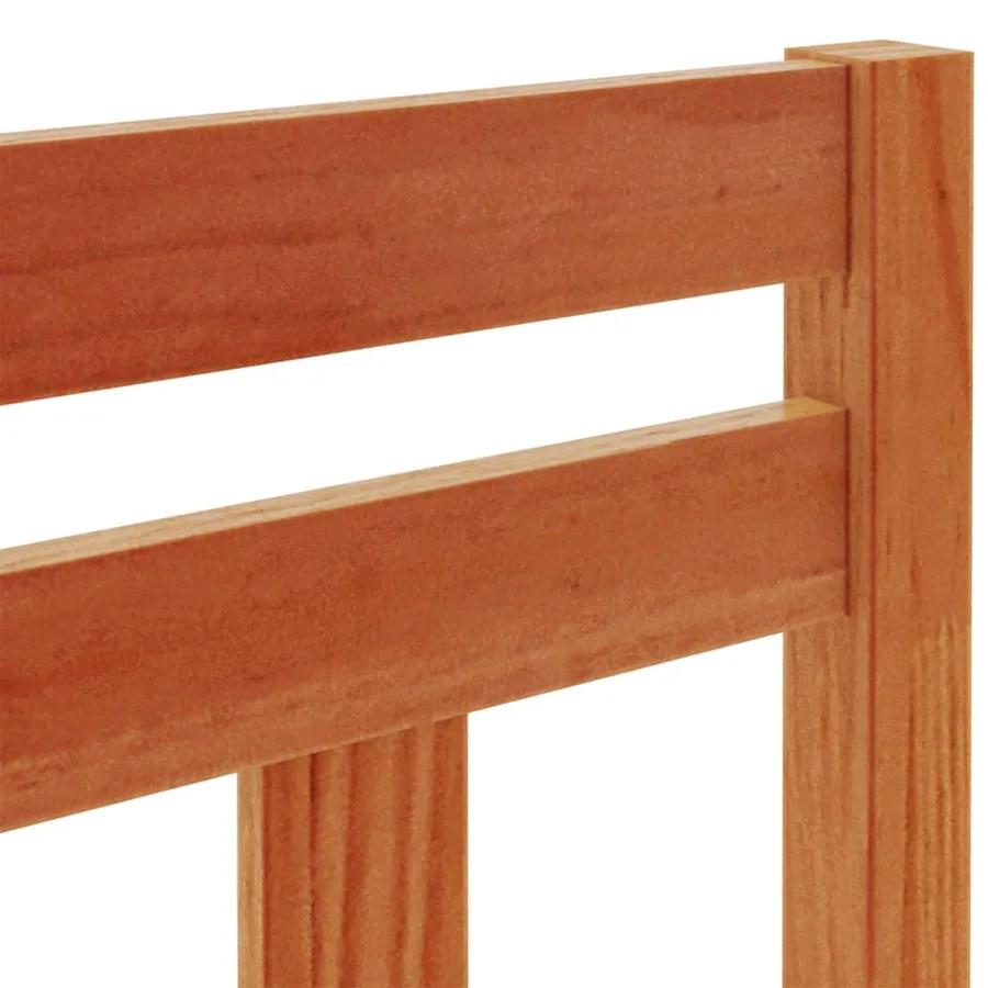 Tête de lit cire marron 100 cm bois massif de pin - 7
