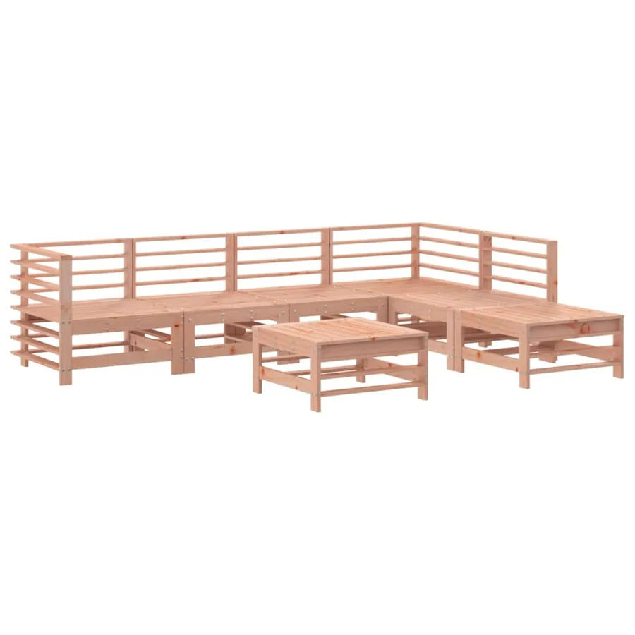 Salon de jardin 7 pcs bois massif douglas - 2