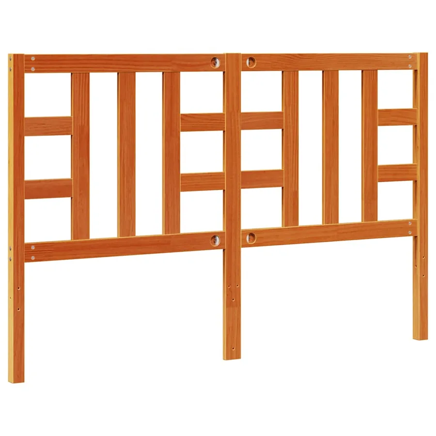 Tête de lit cire marron 150 cm bois massif de pin - 6
