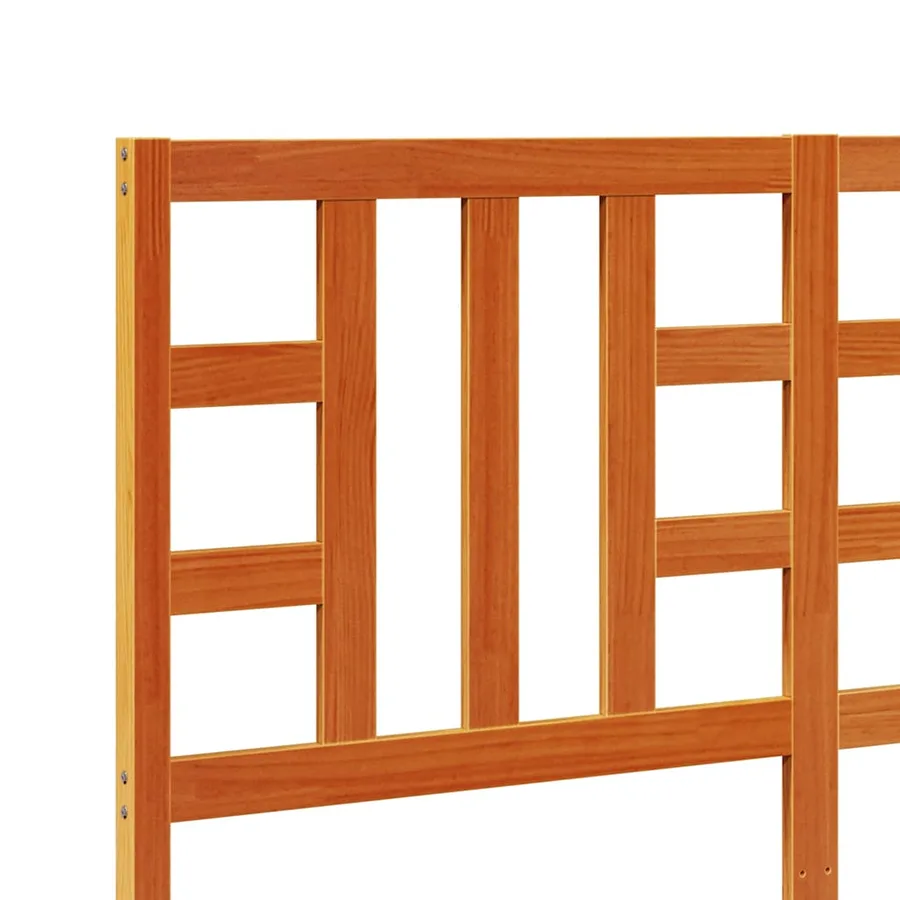 Tête de lit cire marron 150 cm bois massif de pin - 7