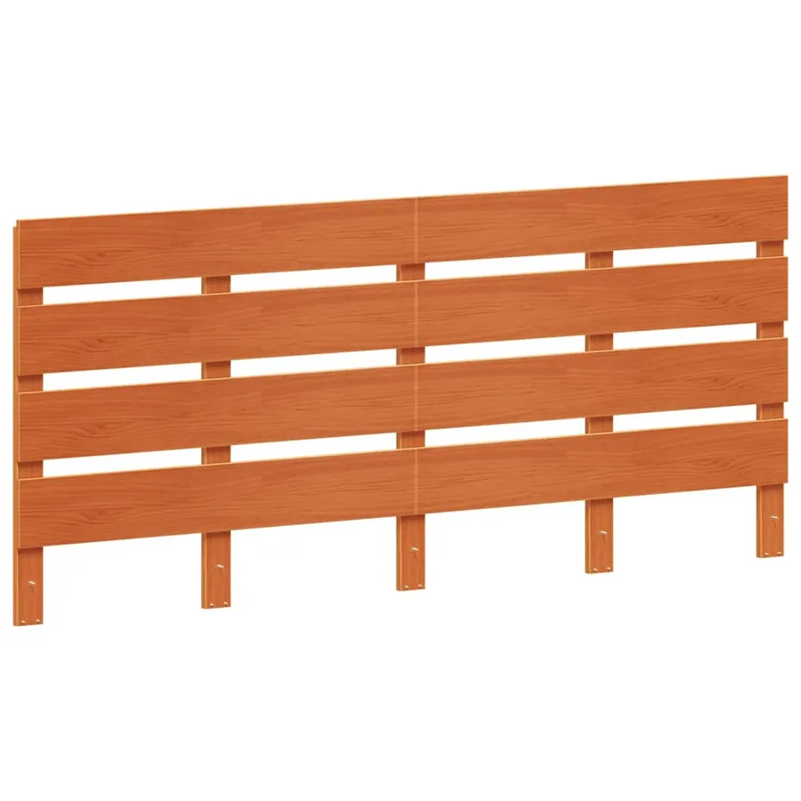 Tête de lit cire marron 180 cm bois massif de pin - 2