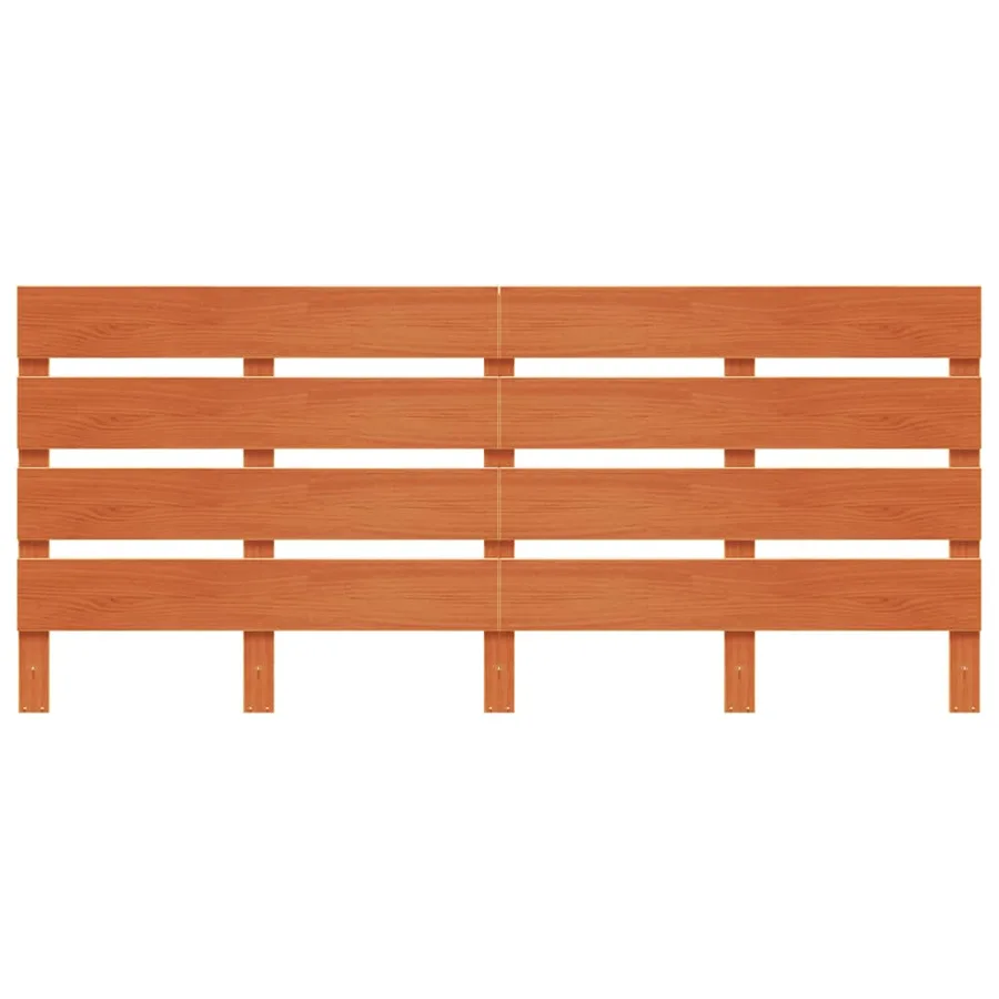 Tête de lit cire marron 180 cm bois massif de pin - 4