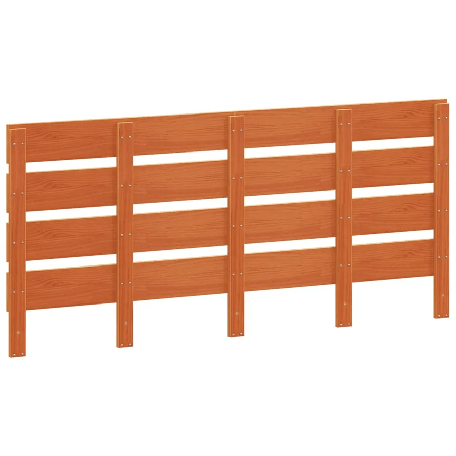 Tête de lit cire marron 180 cm bois massif de pin - 5