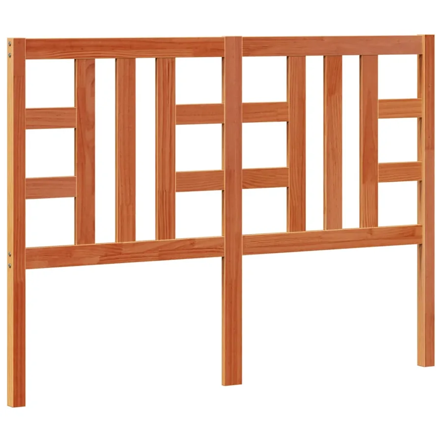 Tête de lit cire marron 135 cm bois massif de pin - 2