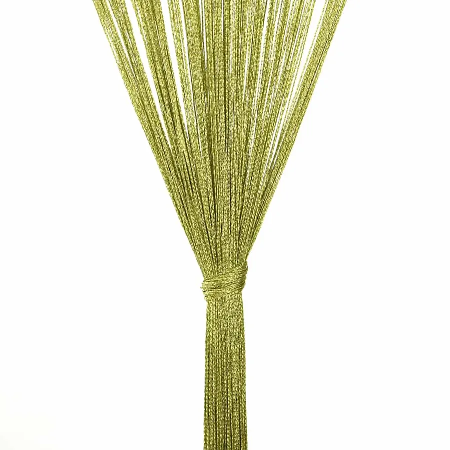 Rideau en fils 2 pcs 100 x 250 cm Vert - 7