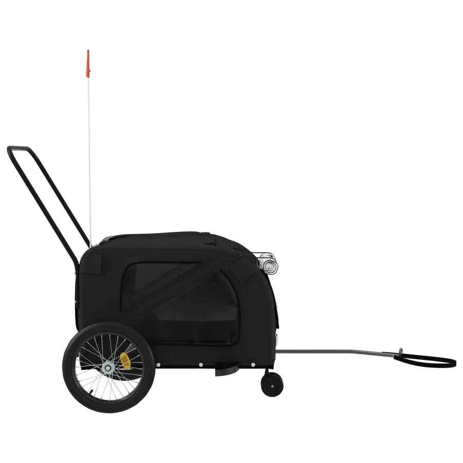 Remorque de vélo pour animaux de compagnie noir - 6