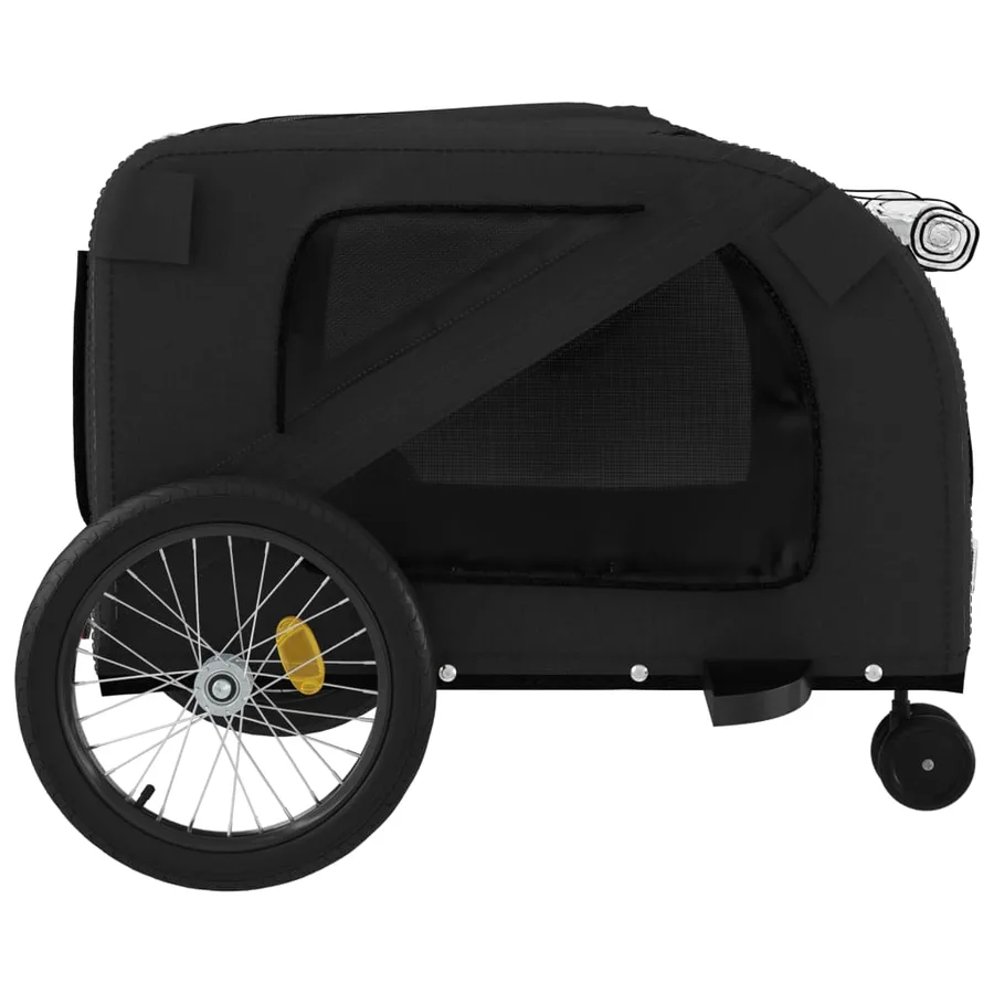 Remorque de vélo pour animaux de compagnie noir - 7
