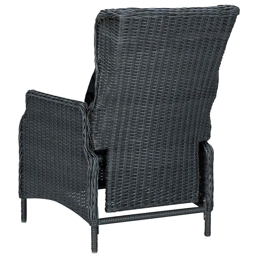 Ensemble à manger de jardin 7 pcs Gris foncé - 6