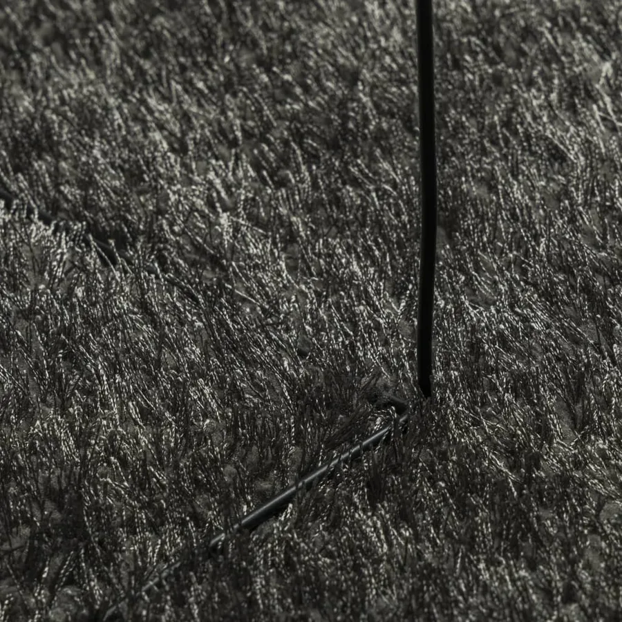 Tapis ISTAN à poils longs aspect brillant anthracite 140x200 cm - 8