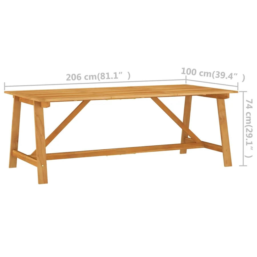 Ensemble à manger de jardin 7 pcs Gris - 12