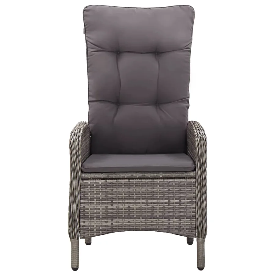 Ensemble à manger de jardin 7 pcs Gris - 9