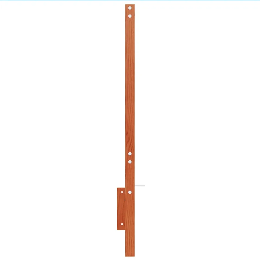Tête de lit cire marron 135 cm bois massif de pin - 5